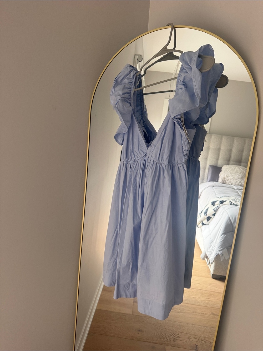 Altard state: Light Blue Ruffle dress